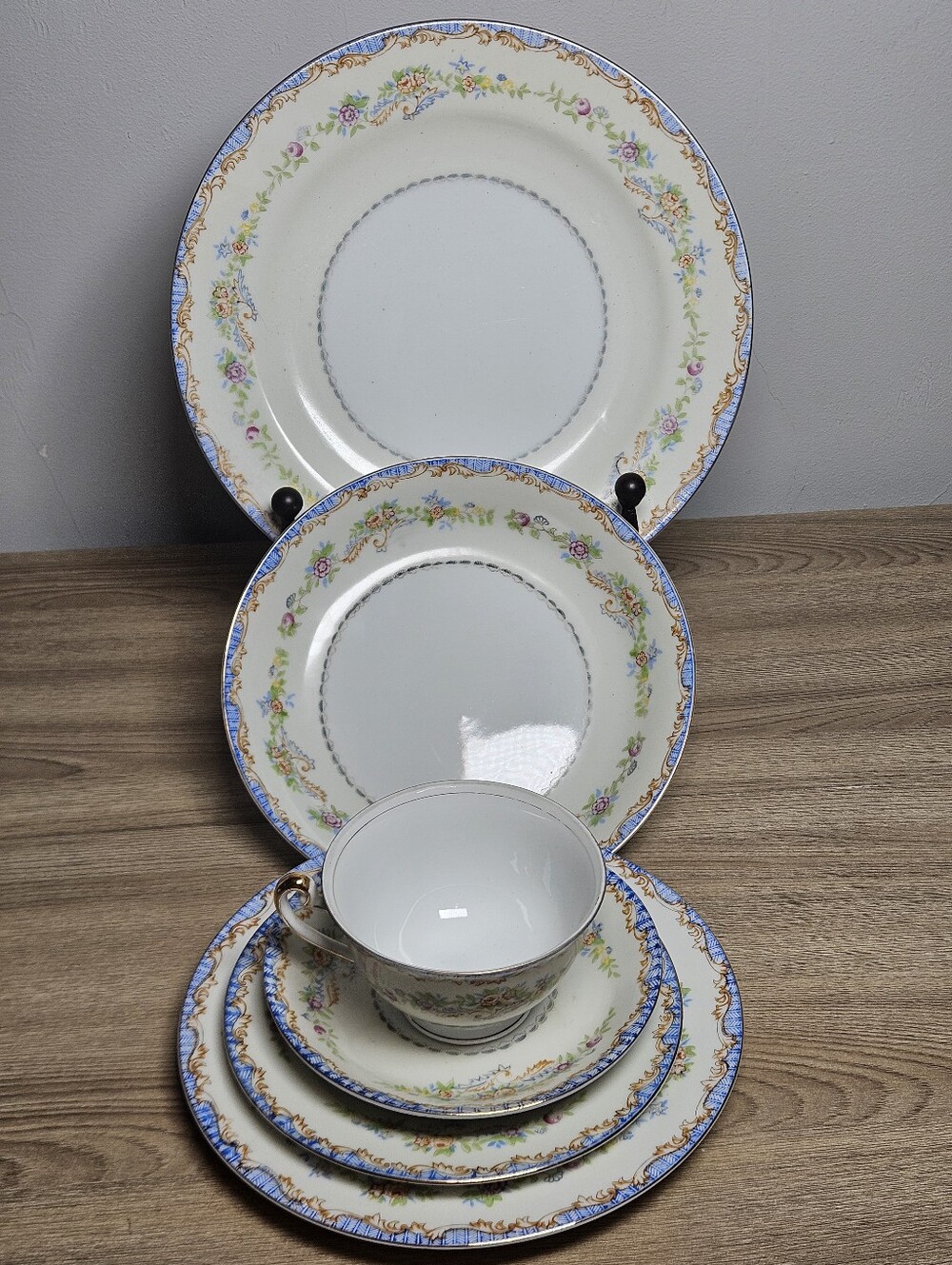 Chatham China Japan 6 Pc Place Setting Dinner Salad Bowl Cup Saucer Plate Set
